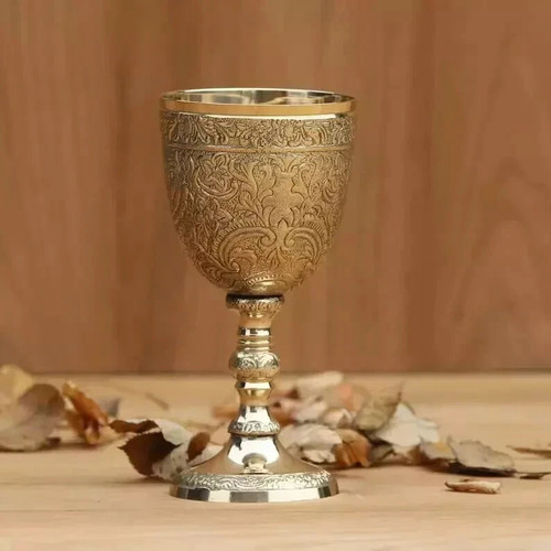 Gold wine brass - gold, chalice