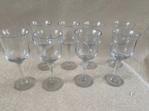 Set vintage clear glass - 8,