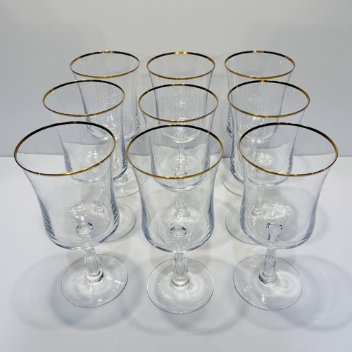 Vintage set clear gold - vintage,