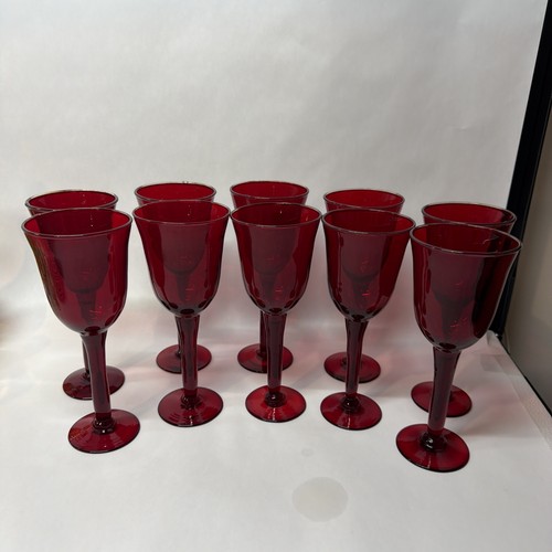 Ruby handblown glass - handblown,